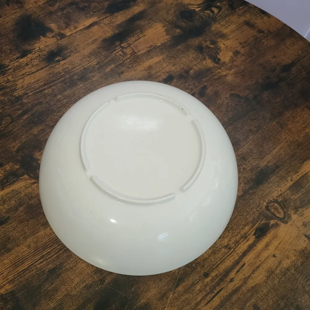 Williams Sonoma White Speckled Ceramic Plate with Embossed Logo